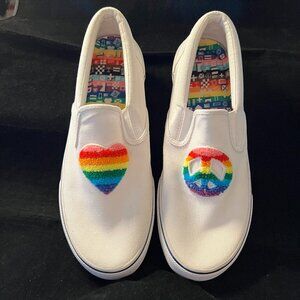 Sperry Striper II Slip on Pride Sneakers NIB M11